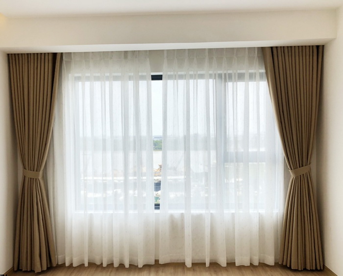 Lựa chọn họa tiết, chất liệu cho rèm cửa cho phòng khách