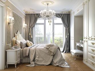 Sang trọng, đẳng cấp với rèm phòng ngủ phong cách cổ điển
